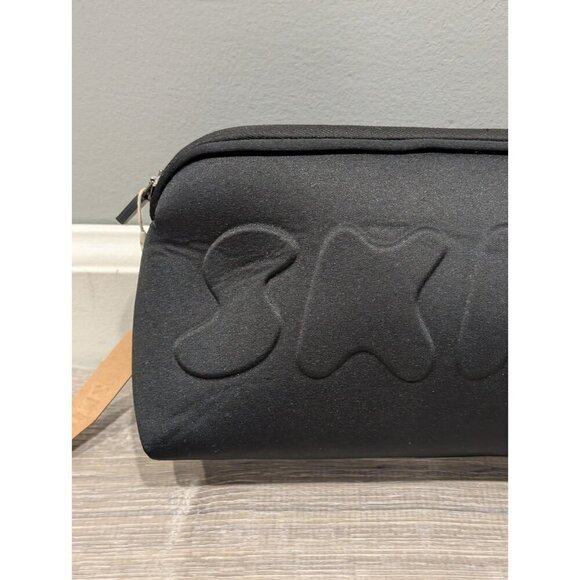 Kim Kardashian SKIMS WNBA Make Up Neoprene Black Bag Pouch Clutch Brand New - Picture 16 of 16